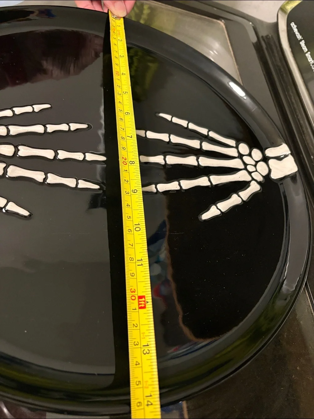 Skeleton Black/White Festive Platter